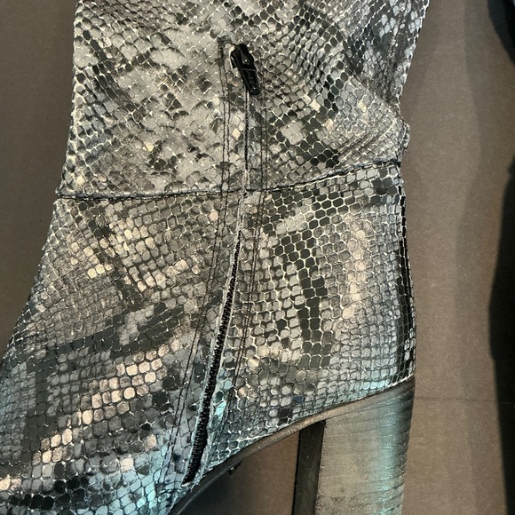 Free People x Vero Cuoio Dakota Over The Knee Snake Boots EU 38.5 Leather - Picture 7 of 15